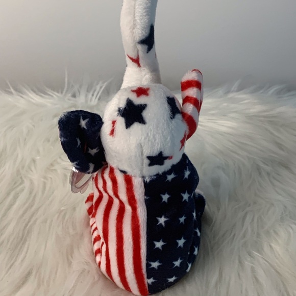 Ty (13) Righty 2000 Red and White Stuffed Animal Plush Toy - Picture 3 of 15